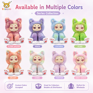 TUSALMO Super Soft <strong>Kitty</strong> Stuffed Animal 8.27 Inch, 3D Eyes PP Cotton High-density Flannel Comforting Plush Doll Gift - Product Image 3