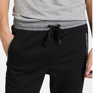 Pantalon de jogging empilé pour homme, coupe skinny, design évasé, taille à cordon de serrage, logo personnalisé, pantalon de survêtement tendance - Product Image 5