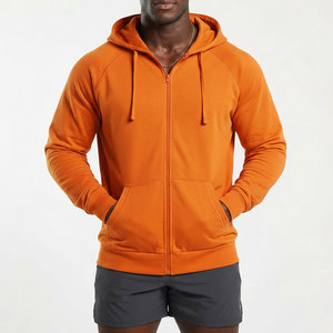 Sudadera Ligera con Cremallera para Hombre, Primavera, Forro Polar Suave, Tela Fina, Manga Raglán, Secado Rápido, Logotipo Personalizado, Proveedor Mayorista OEM - Product Image 1