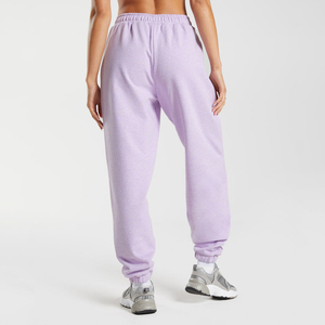 Pantalon de survêtement oversize en polaire pour femme, taille haute, style hip-hop, hiver, décontracté, uni, respirant, polyester/coton - Product Image 3