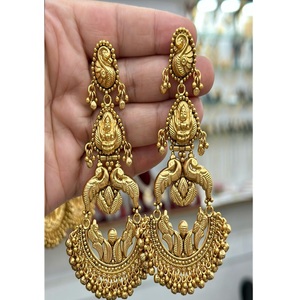 ต่างหูห้อยประดับมอสซาไนต์คุณภาพพรีเมียม ดีไซน์ทันสมัย ชุบทองเหลืองสวยงาม เหมาะสำหรับผู้หญิงและเด็กผู้หญิง สวมใส่ในงานปาร์ตี้ - Product Image 2