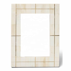 Handcrafted Bone with Elegant Brass Inlay Photo Frame Handmade Bone Frame for Tabletop <b>Study</b> <b>Desk</b> Living Room Table Photo Frame - Product Image 1