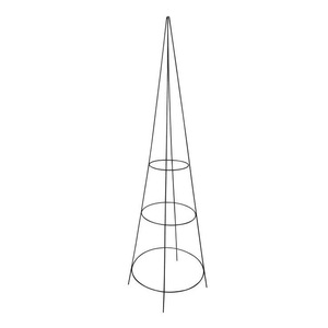 Nouvel Arrivage : Support de Plantes en Fer Forgé pour Clôture, Peinture Argentée, Facile à Assembler pour Plantes Grimpantes, Taille et Forme Personnalisables - Product Image 2