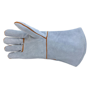 Gants de soudeur en cuir de vachette ignifuge, protection industrielle, résistants aux flammes, pour le travail et la sécurité, en promotion - Product Image 5