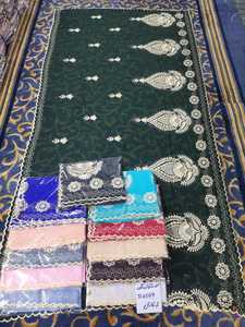 Wholesale Women Chiffon <b>Shawl</b> Paisley Embroidered Rhinestone Scallop Border Lightweight Breathable OEM ODM Custom - Product Image 3