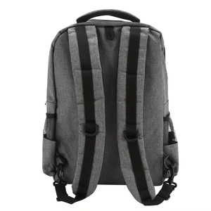 Portable Barber <b>Backpack</b> With Organized Compartments For <b>Tools</b> And Accessories Gray And Blue Professional Styling Bag - Product Image 4