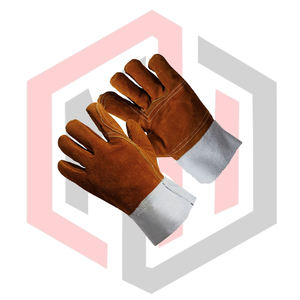 Guantes de Soldadura Reforzados de Piel Dividida, Duraderos, Resistentes al Calor, de Piel de Vaca, Antiestáticos, Resistentes a Desgarros, 16 Pulgadas, Antivibración - Product Image 4