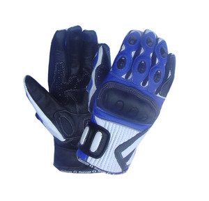 Leather Full Finger Cycling <b>Gloves</b> for Men Breathable PU Material Hook & Loop Closure Summer Riding <b>Gloves</b> - Product Image 4