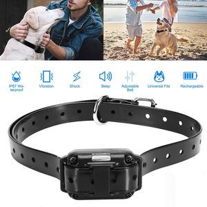 Collare da addestramento impermeabile per cani in silicone, 3 modalità, IP67, portata 800m, ricaricabile, con scossa, vibrazione e segnale acustico - Product Image 1