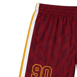 Unisex <b>Burgundy</b> Gold Lacrosse <b>Shorts</b> Polyester Lightweight Athletic Uniform Team Sports Wear Training Match Apparel - Product Image 4
