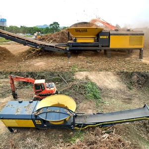 XUVOL XVFS-408 XUVOL OEM/ODM broyeur de bois diesel 20-40 T/h Shatter racines d'arbres piliers en bois branches écorce bûches noyau pompe à moteur - Product Image 2