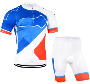 Vêtements de cyclisme respirants unisexes 100% coton biologique, t-shirt à manches courtes, short de vélo, ensemble de maillots de cyclisme d'été pour équipe professionnelle - Product Image 3