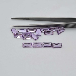 4mm 8mm Naturel Rose Améthyste Baguette Pierres Précieuses Calibré Améthyste Princesse Coupe Pierre Bijoux Directement De l'Inde Fabricant - Product Image 2