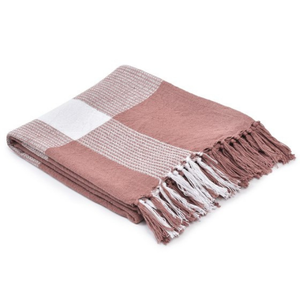 Luxury Cotton Handmade Striped Throw <b>Blanket</b> Ultra Soft Medium <b>Weight</b> All Season OEM Supplier - Product Image 1