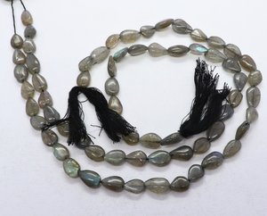 Cuentas de Labradorita Natural AAA en Forma de Pera Lisa, Hilo de 13 Pulgadas, 7x10 MM, Perlas de Labradorita con Taladro Recto en Forma de Pera, Venta al por Mayor - Product Image 5