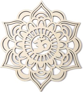 Arte de pared de madera con mano de Hamsa, geometría sagrada, letrero de madera, ojo turco, cuadrícula de cristales, decoración colgante para pared de sala de estar y hogar - Product Image 4