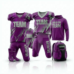 Uniformes Profesionales de Fútbol Americano, Pantalones Cortos 100% Poliéster, Antibacterianos, Transpirables, de Secado Rápido, Ropa Deportiva Personalizada para Equipos - Product Image 2