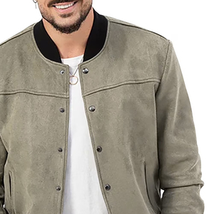 แจ็คเก็ตเบสบอลสไตล์วาร์ซิตี้คุณภาพสูงสำหรับผู้ชาย เนื้อผ้านุ่มและระบายอากาศได้ดี - Product Image 5