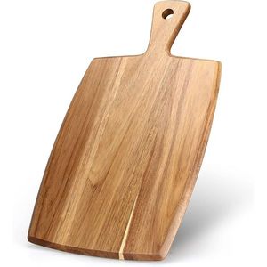 Planche à découper en bois d'acacia de qualité supérieure avec poignée, planches à découper pour le pain, la viande, les fruits, le fromage - Blocs à découper en bois élégants - Product Image 1