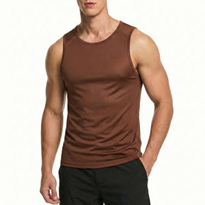 Débardeurs pour hommes toutes saisons, personnalisables avec votre propre logo, en polyester et élasthanne doux, pour la gym, l'entraînement et le sport, vente en gros à bas prix - Product Image 6