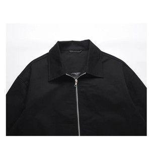 Men's <b>Black</b> PU Leather Crew Neck Hooded Quick Dry Breathable Streetwear Style Regular Length Solid Color Regular Sleeve Autumn - Product Image 2