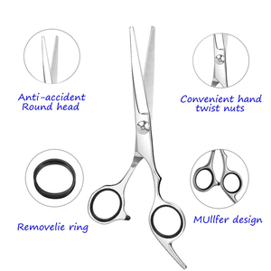 Ciseaux de barbier professionnels en acier inoxydable de précision, équipement de coupe de haute qualité pour salon - Product Image 2