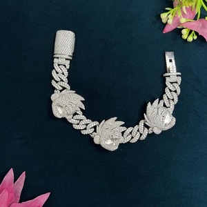 Wholesale Supply Moissanite Cuban Link <b>Bracelet</b> 925 <b>Sterling</b> <b>Silver</b> <b>For</b> <b>Men</b> Hip Hop Jewelry Available at Best Market Price - Product Image 3