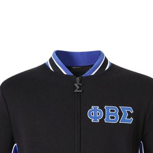Phi Beta Sigma Air Tech Fleece Warm Up <b>Jacket</b> for Men Comfortable Fit Premium Fabric Greek Fraternity Apparel Athletic Outerwear - Product Image 4