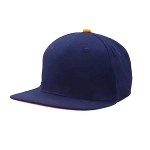 Custom 6 Panel Snapback <b>Cap</b> with Adjustable <b>Flat</b> Brim – Modern Plain Unisex Hip Hop <b>Hat</b> - Product Image 3