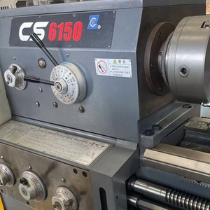 Torno de metal portátil mini usado Cs6150, máquina de banco pequeña vertical convencional para acabado de motores - Product Image 4