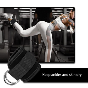 Sangle de musculation personnalisée pour cheville, fabriquée au Pakistan, nouvel équipement de gym, sangles de cheville - Product Image 6