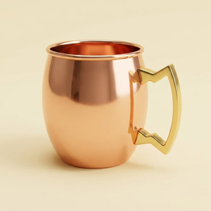 Custom Logo Pure Solid Copper Moscow Mule Mug Handcrafted Hammered Beer Cup Luxury Barware for Restaurant and Party <b>Gift</b> - Product Image 2