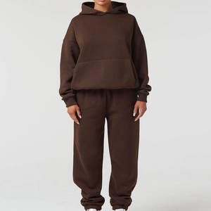 VIBE SEWN Survêtement pour femme de haute qualité, personnalisé, deux pièces, en molleton épais respirant, polyester/coton, coupe oversize, longueur intégrale - Product Image 1