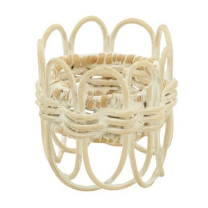 Porte-serviettes en rotin fait main, décoration de table moderne, accessoire de salle à manger unique, idée cadeau à prix bas - Product Image 2