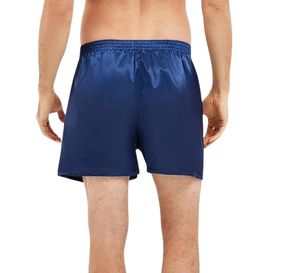 Shorts Boxer en Soie Satinée avec Braguette Boutonnée – Taille Mi-Haute Unisexe pour le Sport, la Gym, l'Entraînement et les Activités de Plein Air - Product Image 4