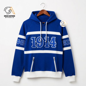 Sudadera con Capucha Personalizada para Hombre, Cuello Redondo, 100% Algodón, Phi Beta Sigma - Product Image 5