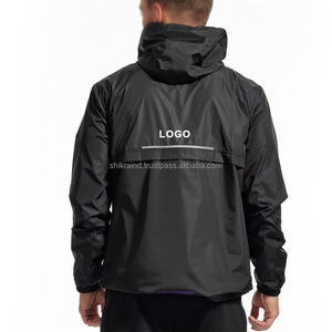 Chaqueta Cortavientos Impermeable y Transpirable de Diseño Superior, Personalizada, Talla Grande, para Exteriores, con Media Cremallera, de Poliéster y Nailon, para Motociclismo, Senderismo, Casual, para Hombre - Product Image 2