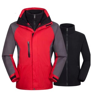 เสื้อแจ็คเก็ตผู้ชายแบบมีฮู้ดหลายกระเป๋า ผ้า softshell บุขนแกะ กันลม กันน้ำ เหมาะสำหรับกิจกรรมกลางแจ้ง สีเทา สีเขียวมะกอก สีกากี รับผลิตตามแบบ OEM - Product Image 6