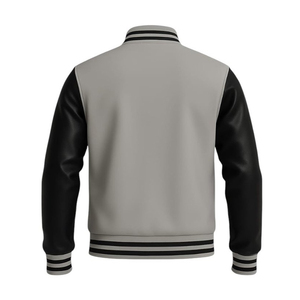 High Quality OEM 100% Wool Blank Varsity Jacket with Stand Collar Customizable <b>Extra</b> <b>Large</b> Embroidery Eco-Friendly Streetwear - Product Image 6