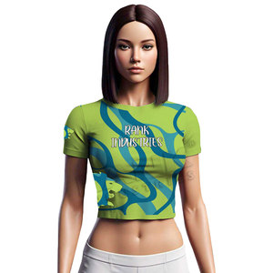Outdoor Use Best Selling Women Crop Top T-Shirts Fashion Wear Durable Material Women Crop Top T-Shirts For Adults - Product Image 1