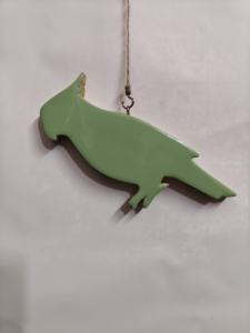 Oiseau en bois suspendu - Product Image 2