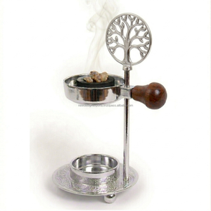<b>Decorative</b> Centerpiece Height Adjustable Metal Resin Burner - Product Image 1