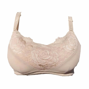 European Style Plus Size Lace Bra With Wire Wholesale Comfort and Lift Floral Bra Decoration Breathable High Support Underwear - Product Image 5