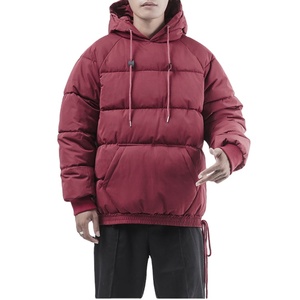 Chaqueta Acolchada de Invierno para Hombre, Talla Grande, con Capucha, Cierre de Cremallera, Impermeable, Cuello Alto, Relleno de Algodón, Plumón de Pato Blanco 2026 - Product Image 4