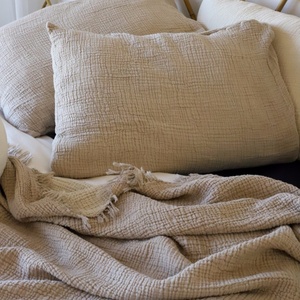 Wholesale Heavy <b>extra</b> <b>Large</b> Soft Four Season <b>Blanket</b> Brown Home <b>Throw</b> Natural Fringe Size Can Be Customized Rajasthan - Product Image 5