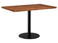 Ensemble de table de restaurant ronde en bois massif avec chaises en bois noir, mobilier de salle à manger commercial pour café, bistrot, hôtel, pour salon