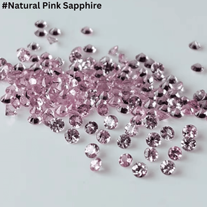 Saphir rose naturel en gros, taille ronde facettée, pierre précieuse non montée pour la fabrication de bijoux, petite taille, de 1 mm à 3 mm - Product Image 6
