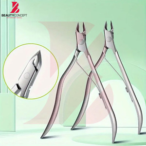 Lightweight Durable Steel Non <b>Slip</b> Easy To Use Best Supplier Superb Quality Made Pakistan Manicure Use Cuticle Nail Nippers - Product Image 6