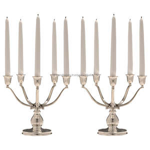 Bougeoir en Aluminium avec finition or brillant, fabricant pour maison, Villa, intérieur, salle à manger, décoration de Table, Stand de bougies bon marché - Product Image 5