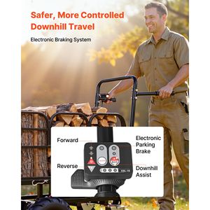 Carrito Eléctrico Utilitario con Batería de 36V 432Wh, Motor de 500W, Capacidad de Carga de 660 Libras, Resistente, con Freno - Product Image 5